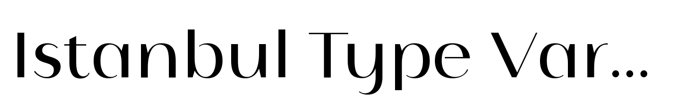 Istanbul Type Variable